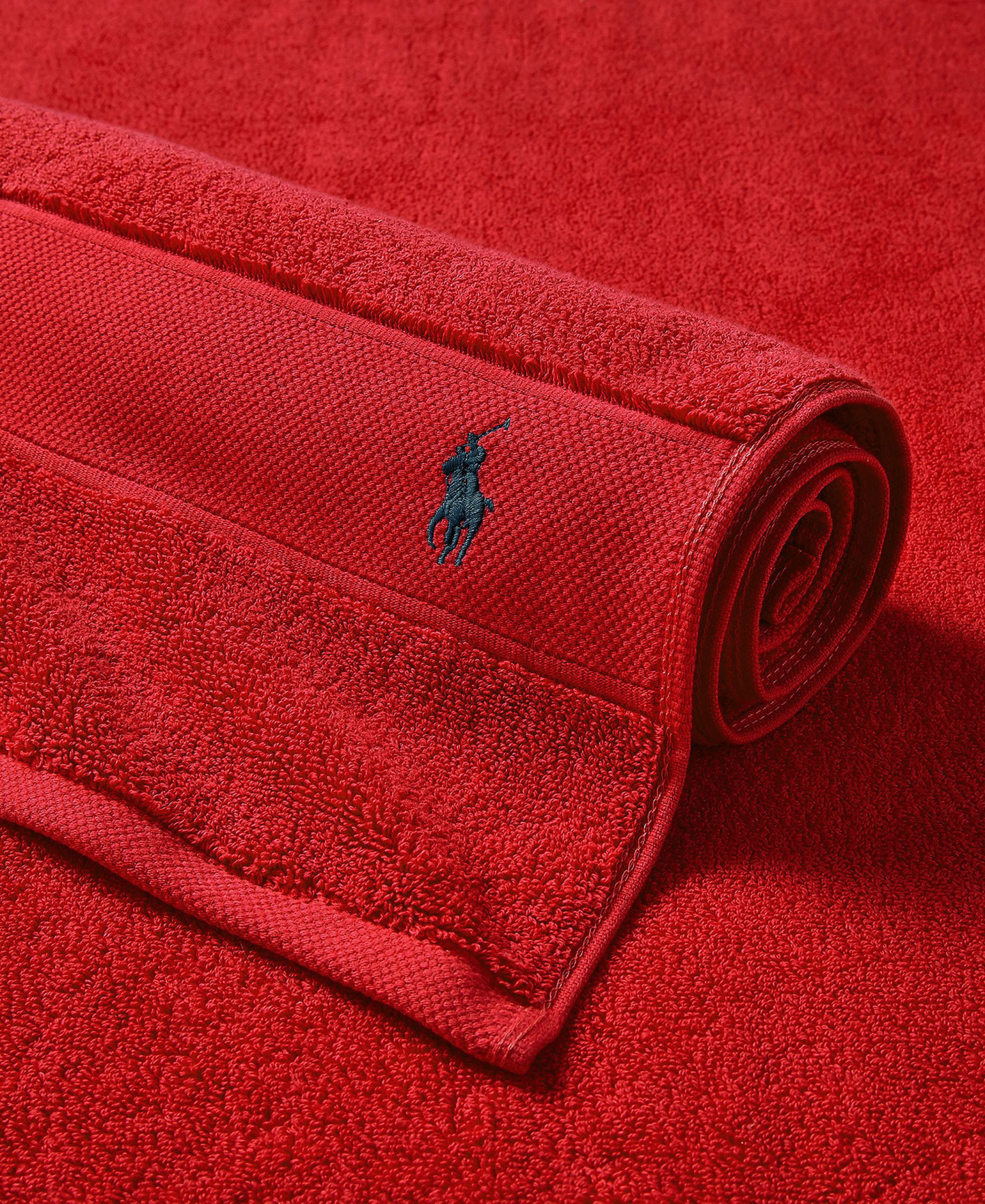 Polo Ralph Lauren Polo Player Cotton Bath Towel, 58" x 30" - Ralph Lauren Red