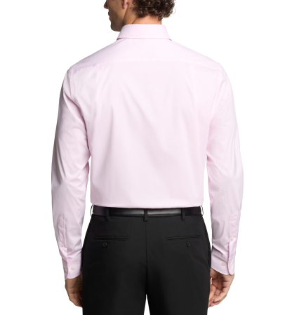 Tommy Hilfiger Men's Regular Fit Wrinkle Resistant Stretch Dress Shirt - Pink