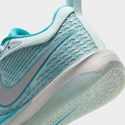 Big Kids' Nithtke Sabrina 4 SE Basketball Shoes - Glacier Blue/Metallic Silver/Sail - Detail shot
