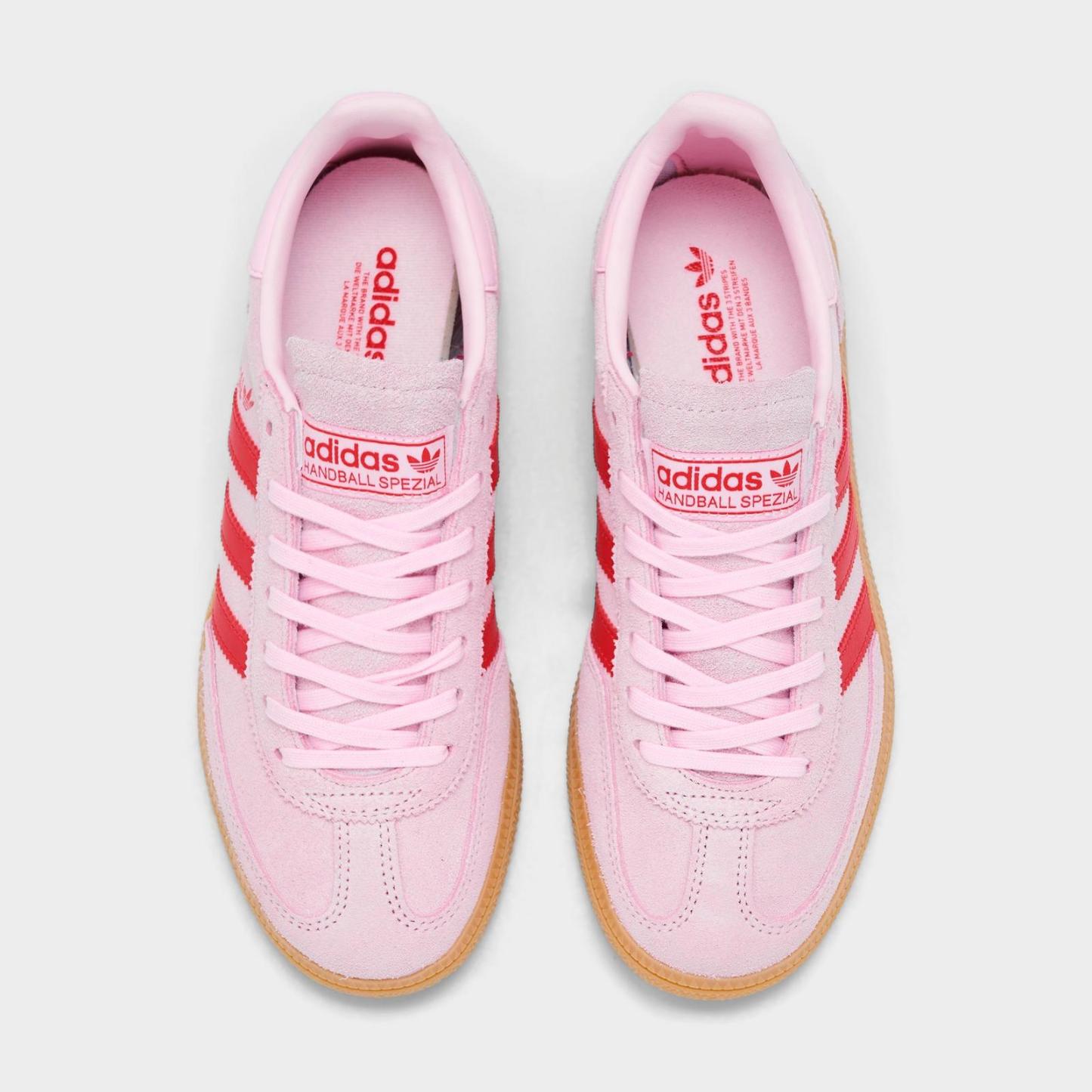 Big Kids' adidas Originals Handball Spezial Casual Shoes - Clear Pink/Pure Ruby - view 5