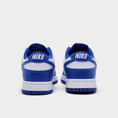 Men's Nike Dunk Low Retro Casual Shoes - White/Hyper Royal