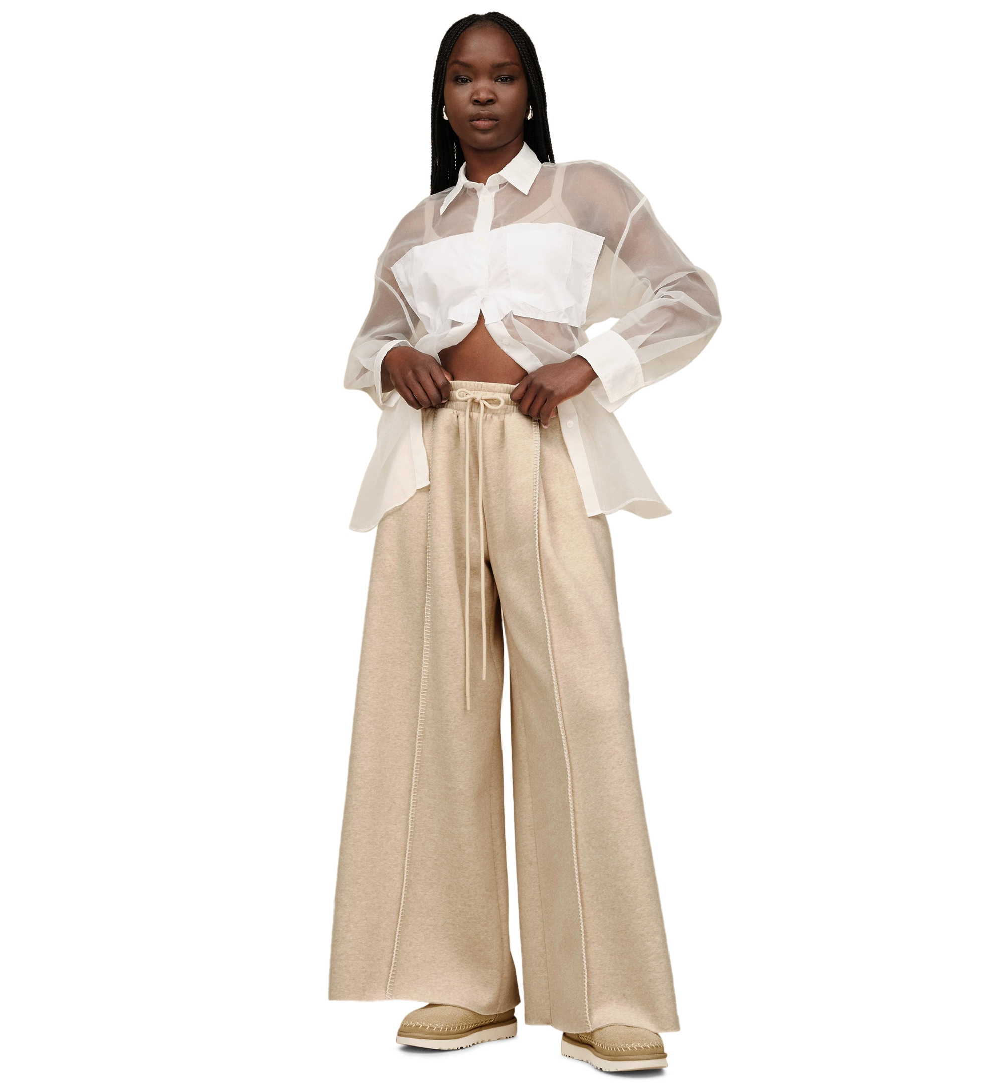 UGG Women's Classic Extra Wide-Leg Pants - Chestnut