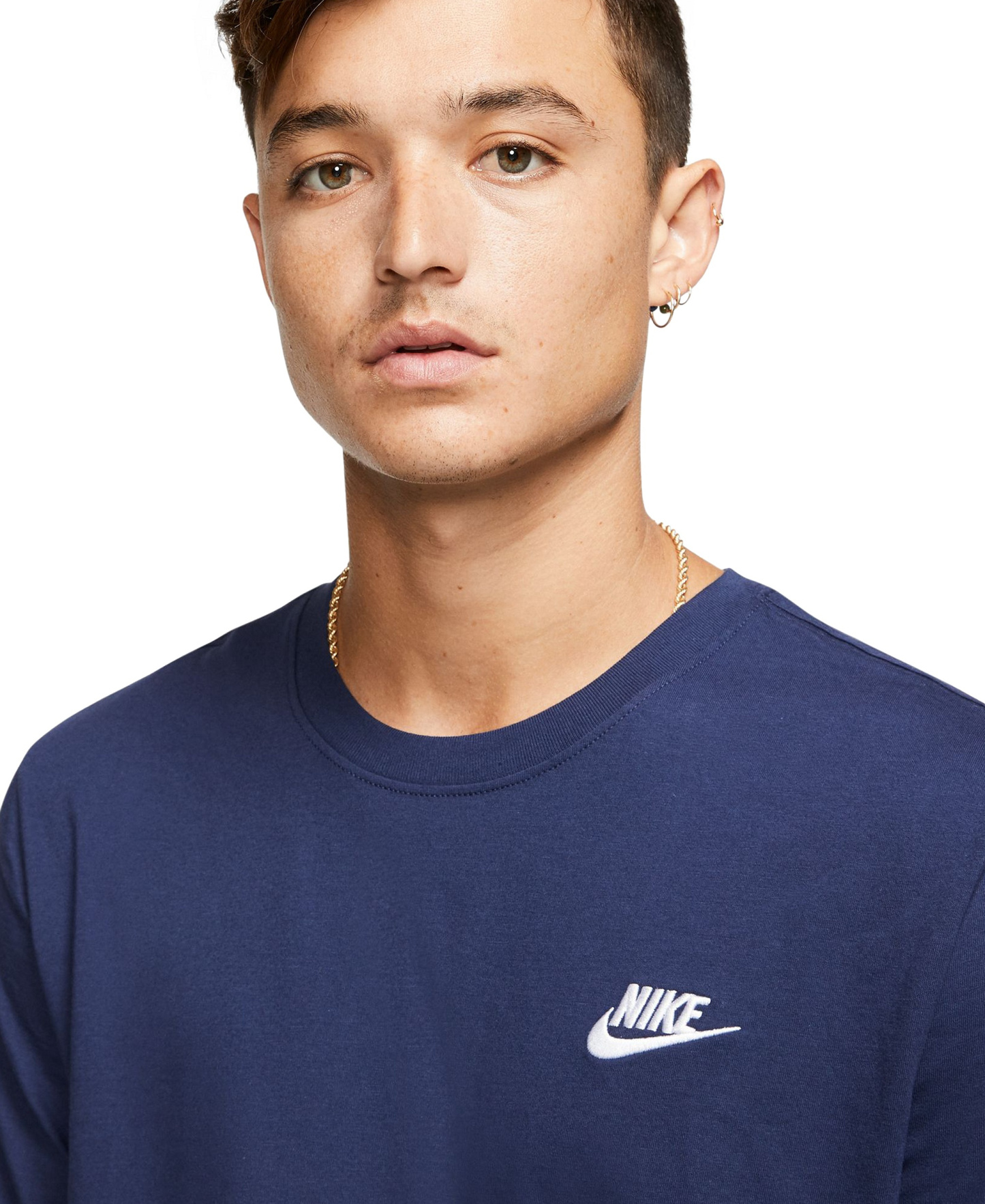 Nike Men's Sportswear Club Crewneck T-Shirt - Navy