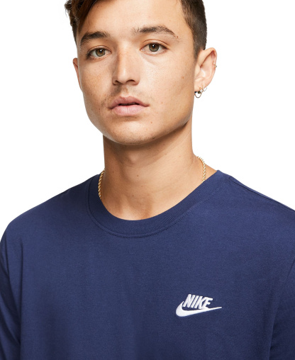 Nike Men's Sportswear Club Crewneck T-Shirt - Navy