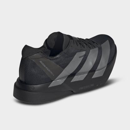 Men's adidas Adizero Adios Pro 4 Running Shoes - Core Black/Iron Metallic/Carbon - view 4
