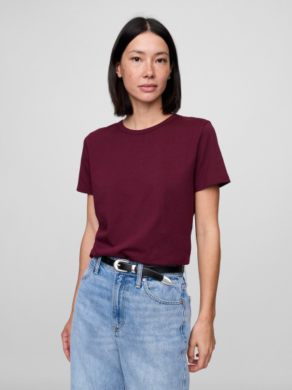 Organic Cotton VintageSoft T-Shirt - Tuscan red