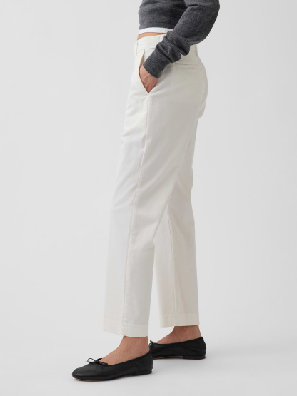 Mid Rise Khakis - New off white