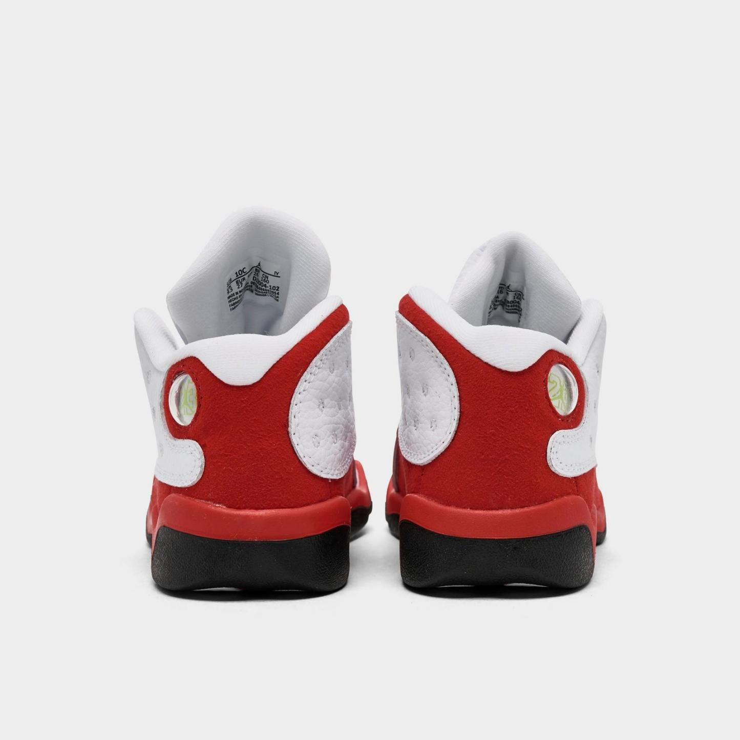 Kids' Toddler Air Jordan Retro 13 Basketball Shoes - White/Black/True Red - view 4