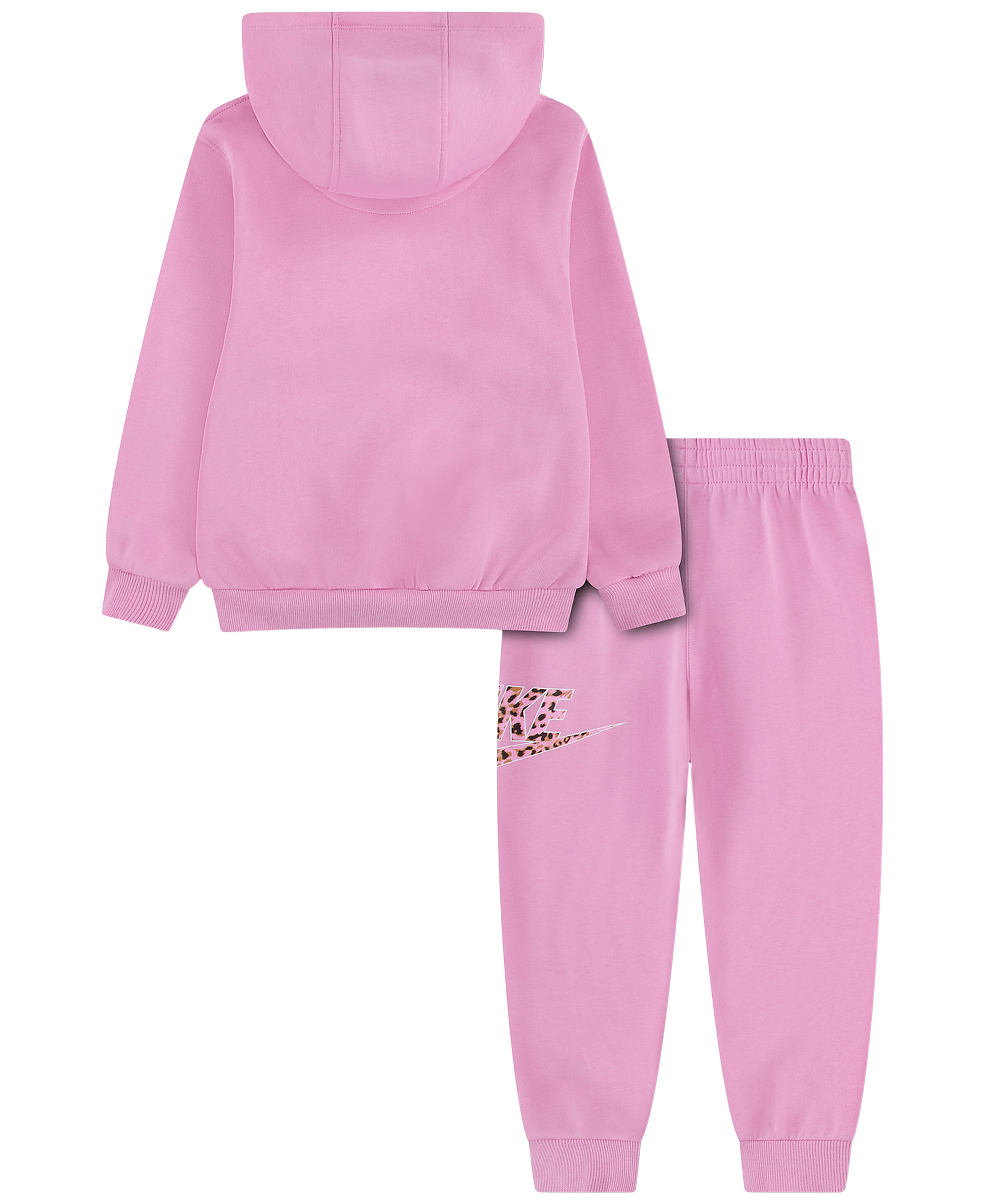 Nike Girls' 4-6X Pullover Hoodie and Joggers, 2-Piece Set - Pink Rise