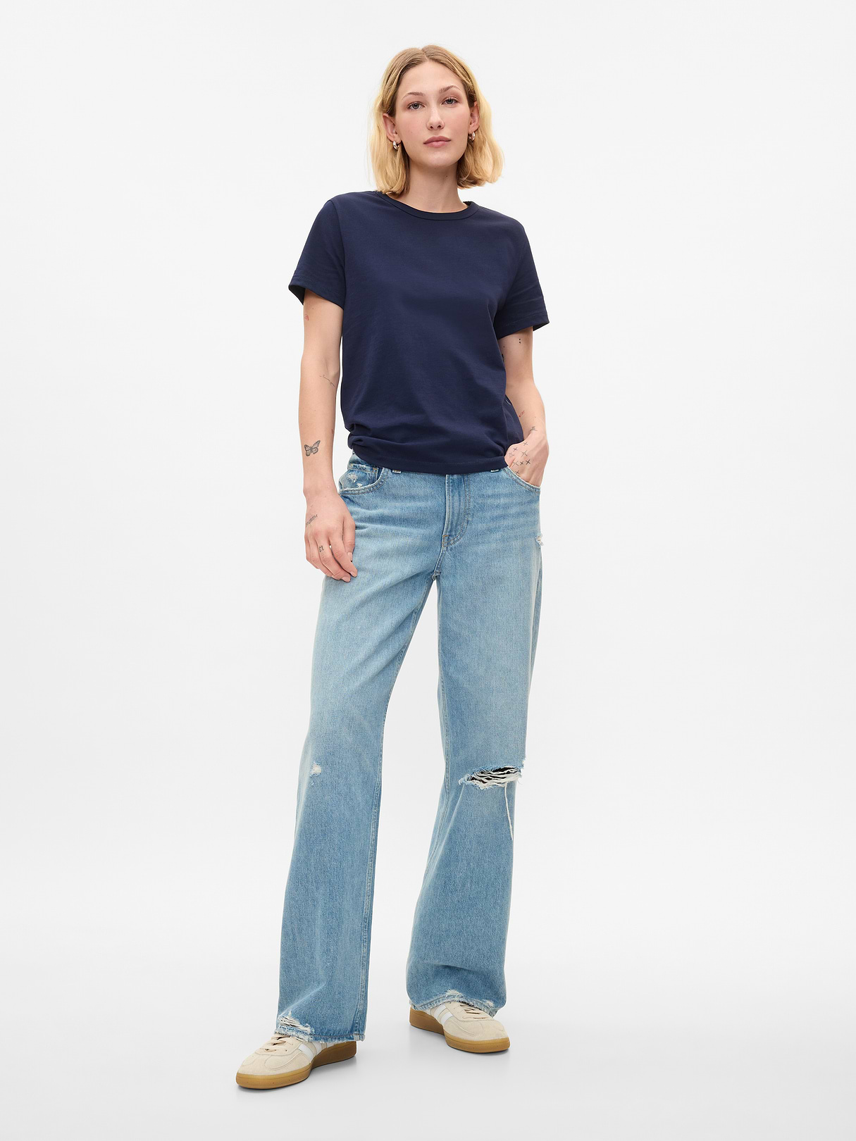Organic Cotton VintageSoft T-Shirt - Deep navy blue