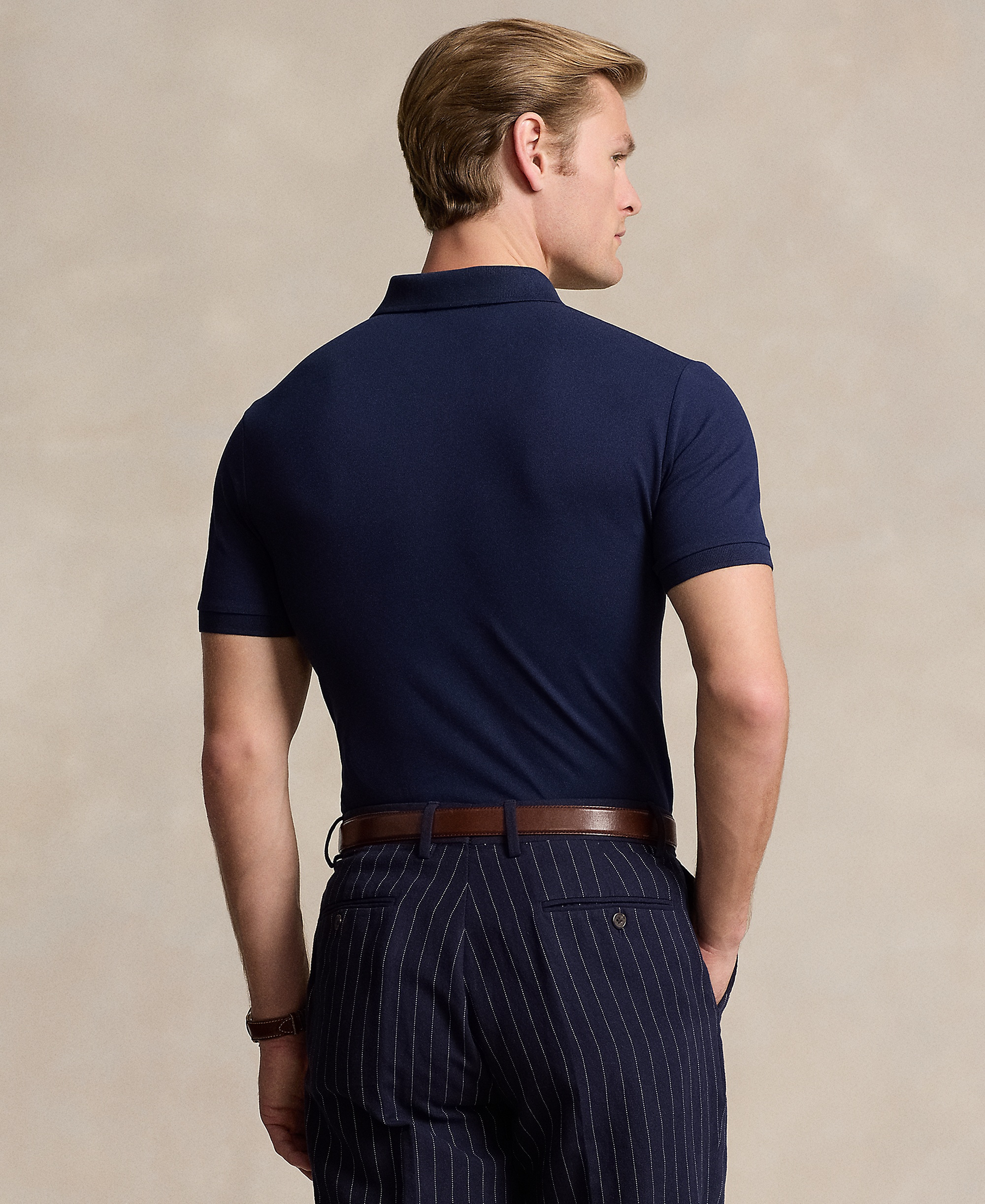 Polo Ralph Lauren Men's Classic-Fit Stretch Mesh Polo Shirt - Refined Navy