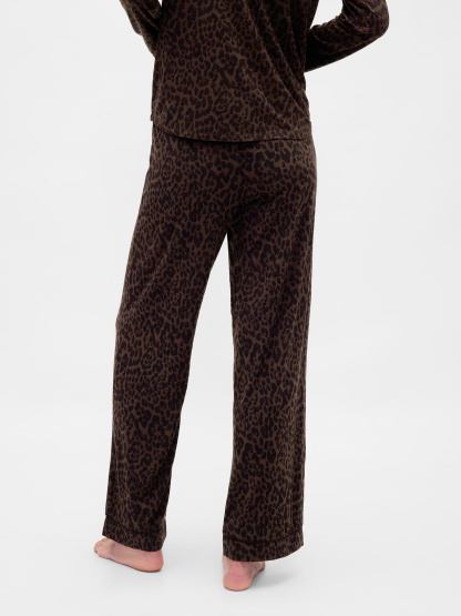 SoftMade Modal PJ Pants - Leopard brown