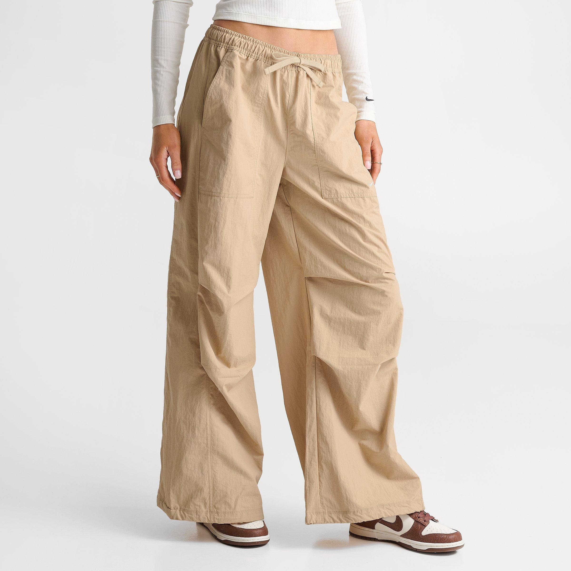 Women's Nithtke Sportswear Loose Mid-Rise Structured Pants - Linen/Sail