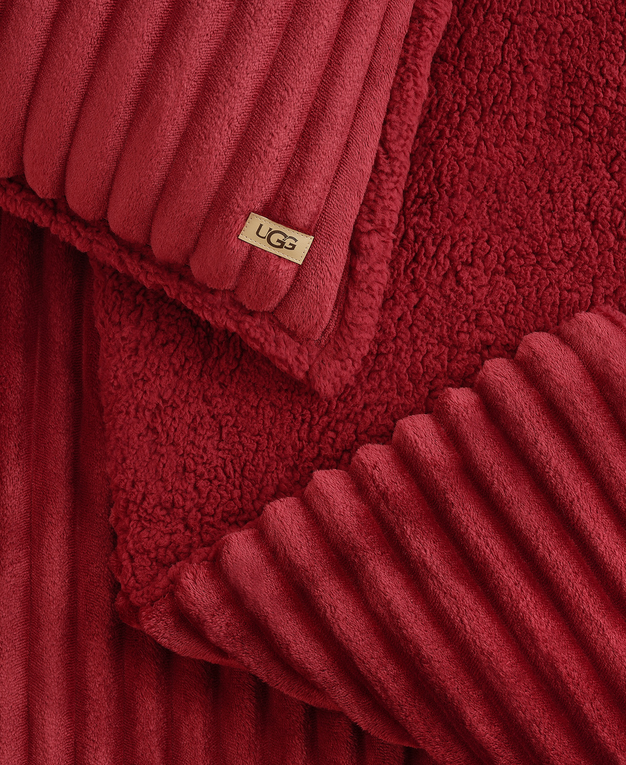 UGG® Avery Ribbed 2-Piece Comforter Set, Twin/Twin XL - Coffee Berry