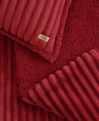 UGG® Avery Ribbed 2-Piece Comforter Set, Twin/Twin XL - Coffee Berry