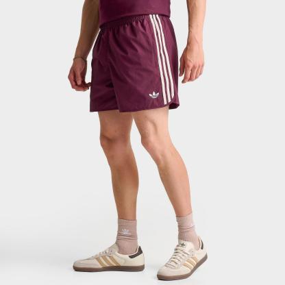 Men's adidas Originals adicolor Sprinter Shorts - Maroon/Wonder White - view 1