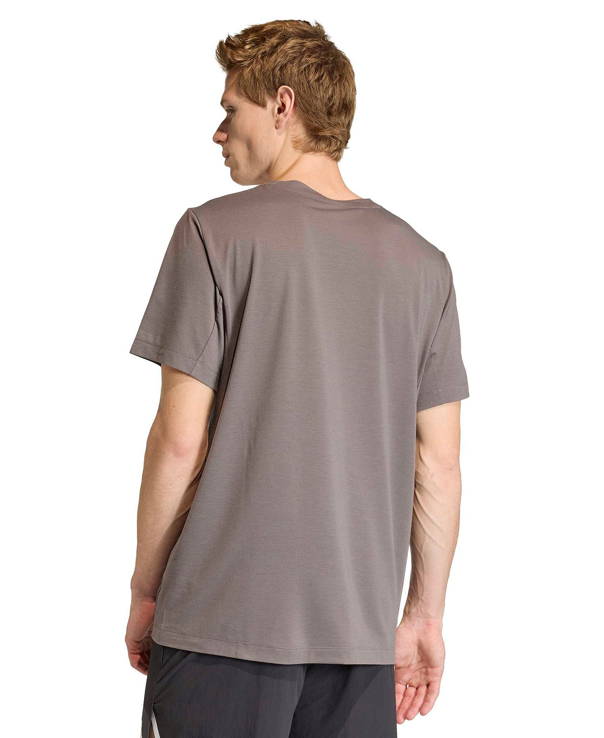 adidas Men's Designed Training Essentials Logo T-Shirt - Charcoal