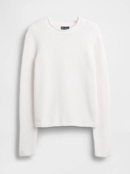 100% Cotton Rollneck Sweater - New off white