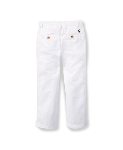 Polo Ralph Lauren Boys' 2-7 Straight-Fit Twill Pant - White