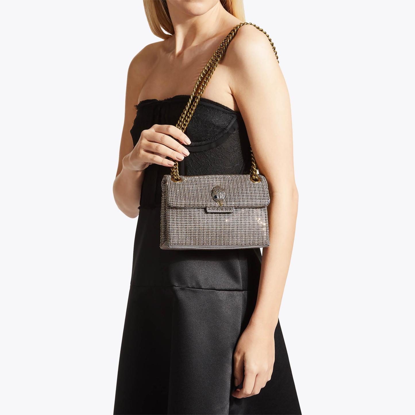 Kurt Geiger London Mini Fabric Kensington Bag - Beige - view 2