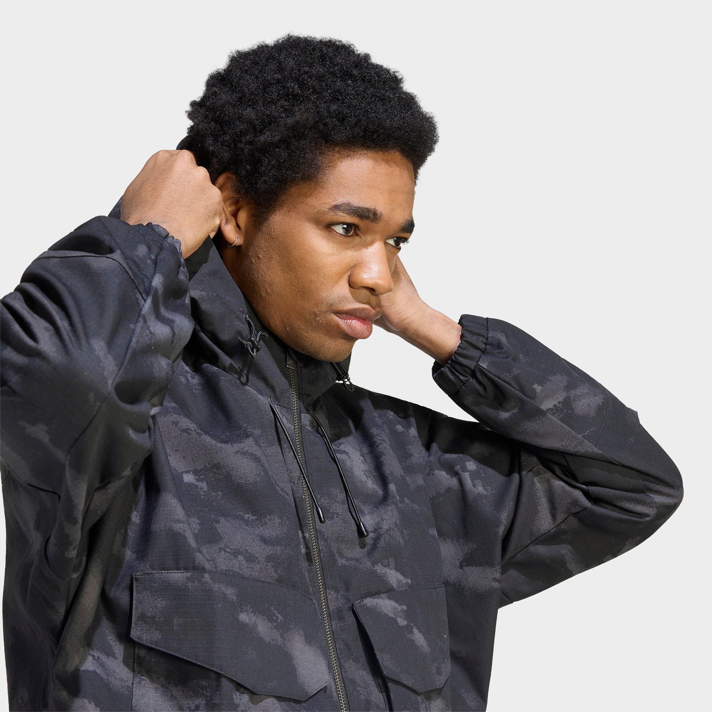 Men's adidas Originals Camo Ripstop Full-Zip Jacket - Black