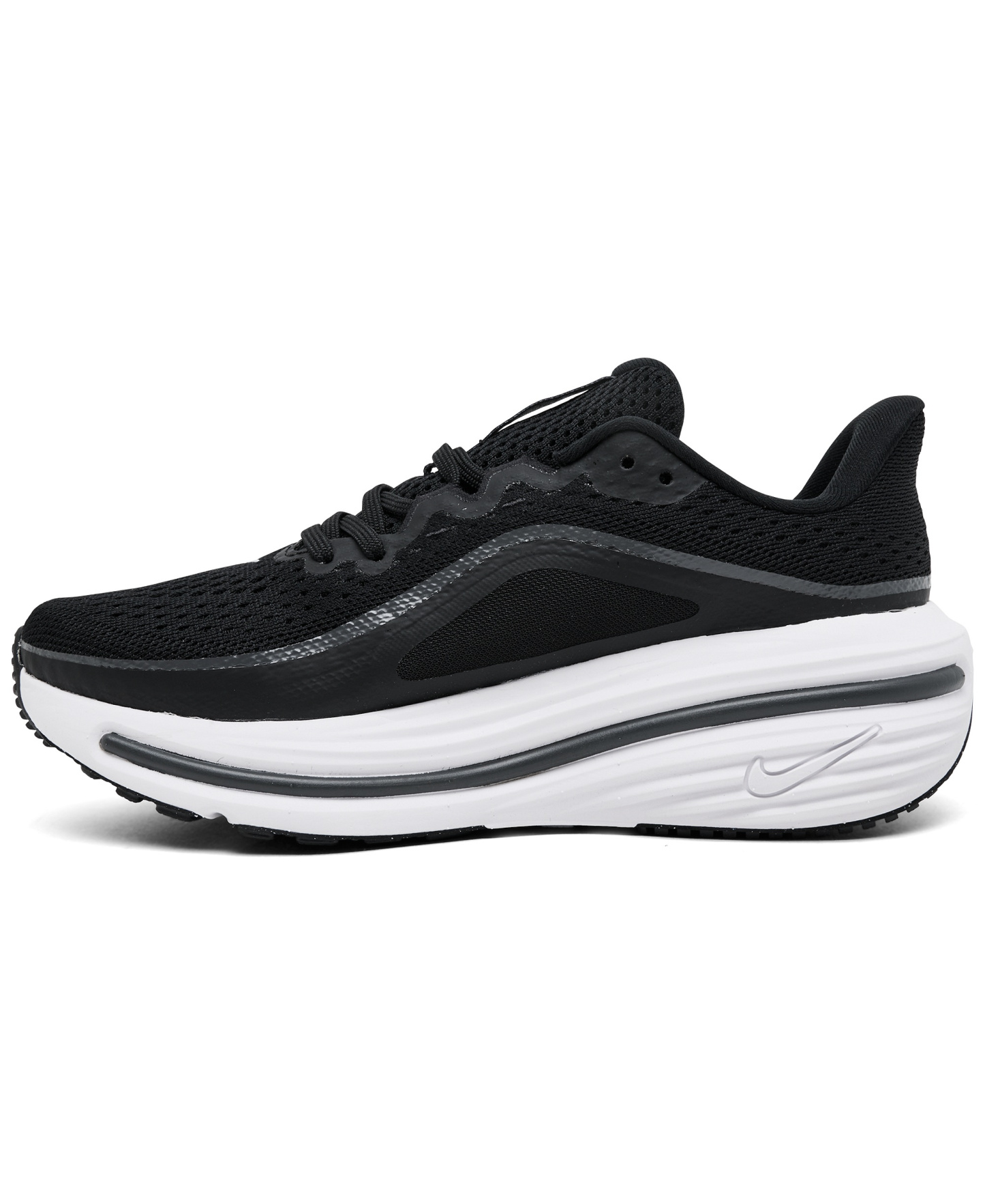 Nike Women's Winflo 12 Wide Width Road Running Sneakers from Finish Line - Black, White