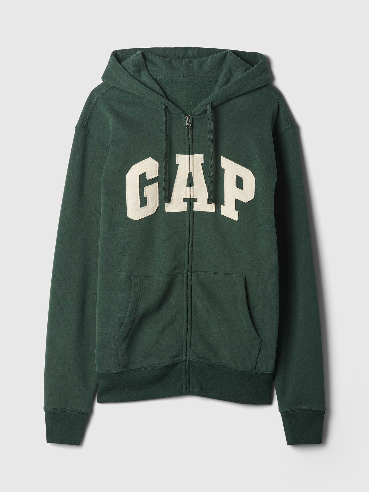 Adult VintageSoft Arch Logo Zip Hoodie - ESSEX GREEN