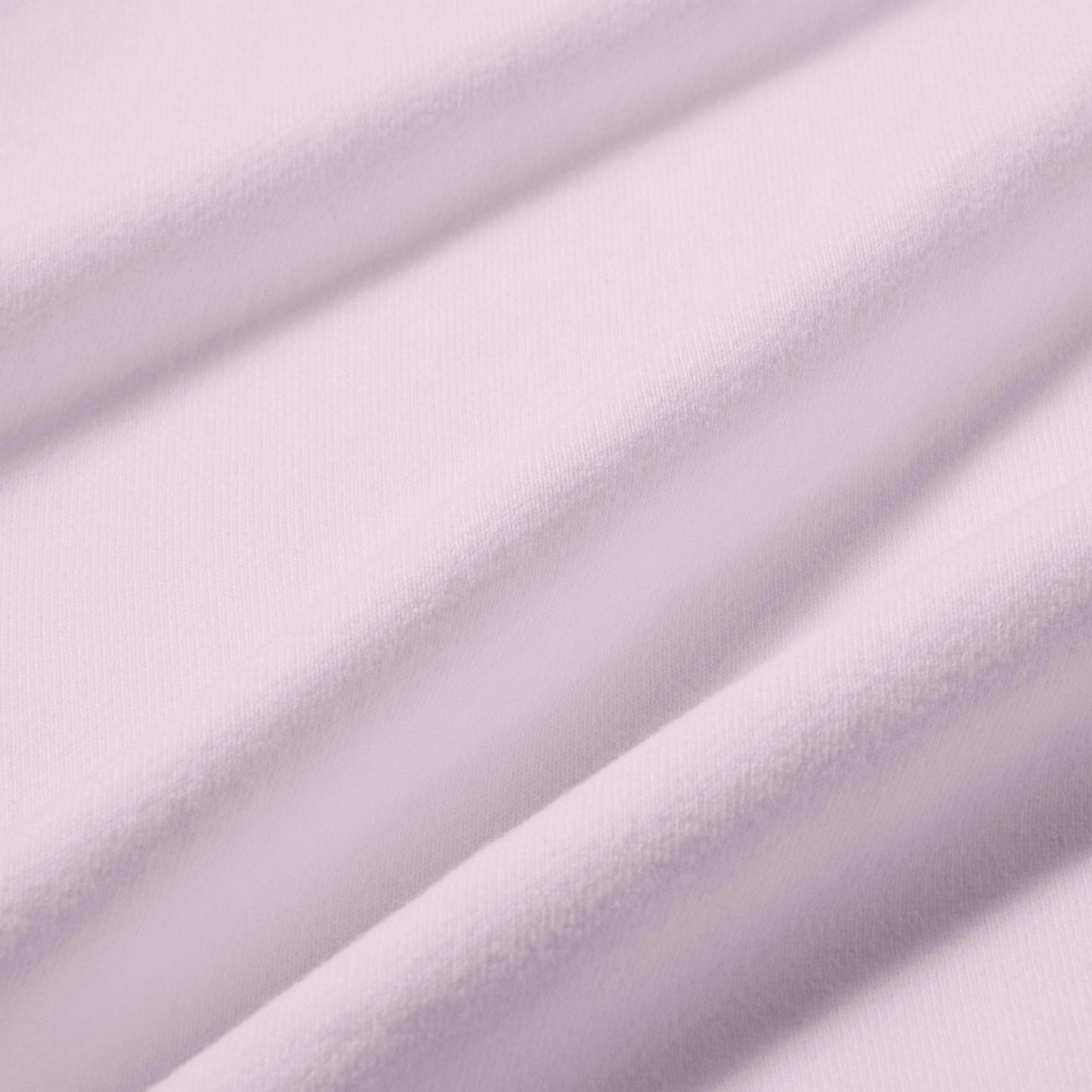 Women's Nithtke Studio Fleece Medium Weight "Graphic Pack" Embossed Mid-Rise Wide-Leg Pants - Bleached Lilac/Bleached Lilac