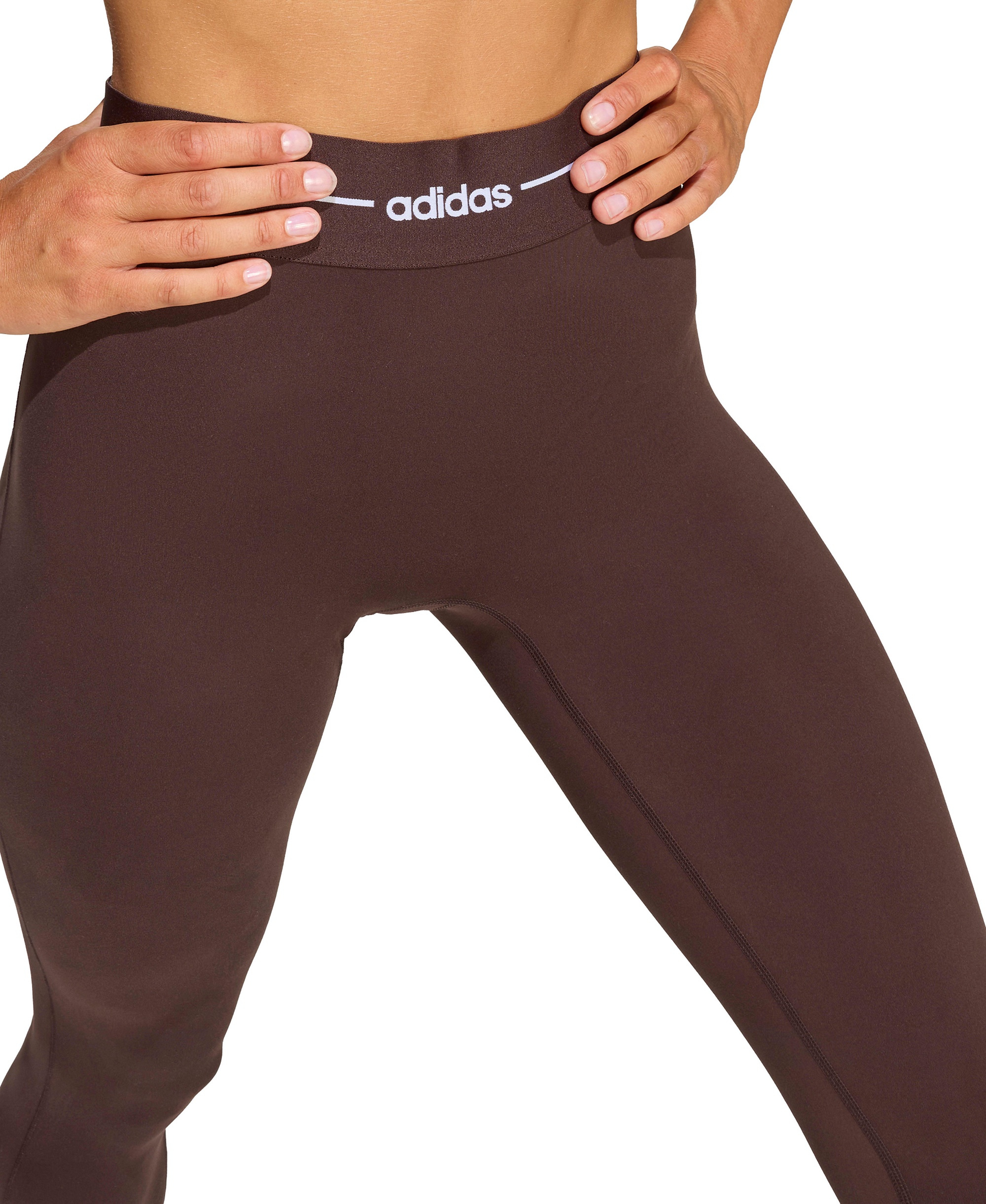 adidas Women's Hyperglam Full Length Training Tight Pants - Aurora Coffee