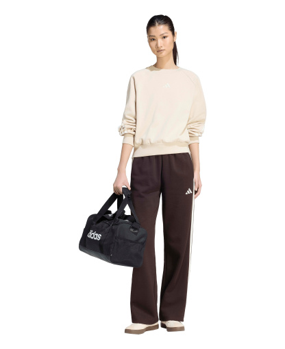 adidas Women's Essentials 3-Stripes Fleece Slim Pants - Aurora Coffee/Ivory