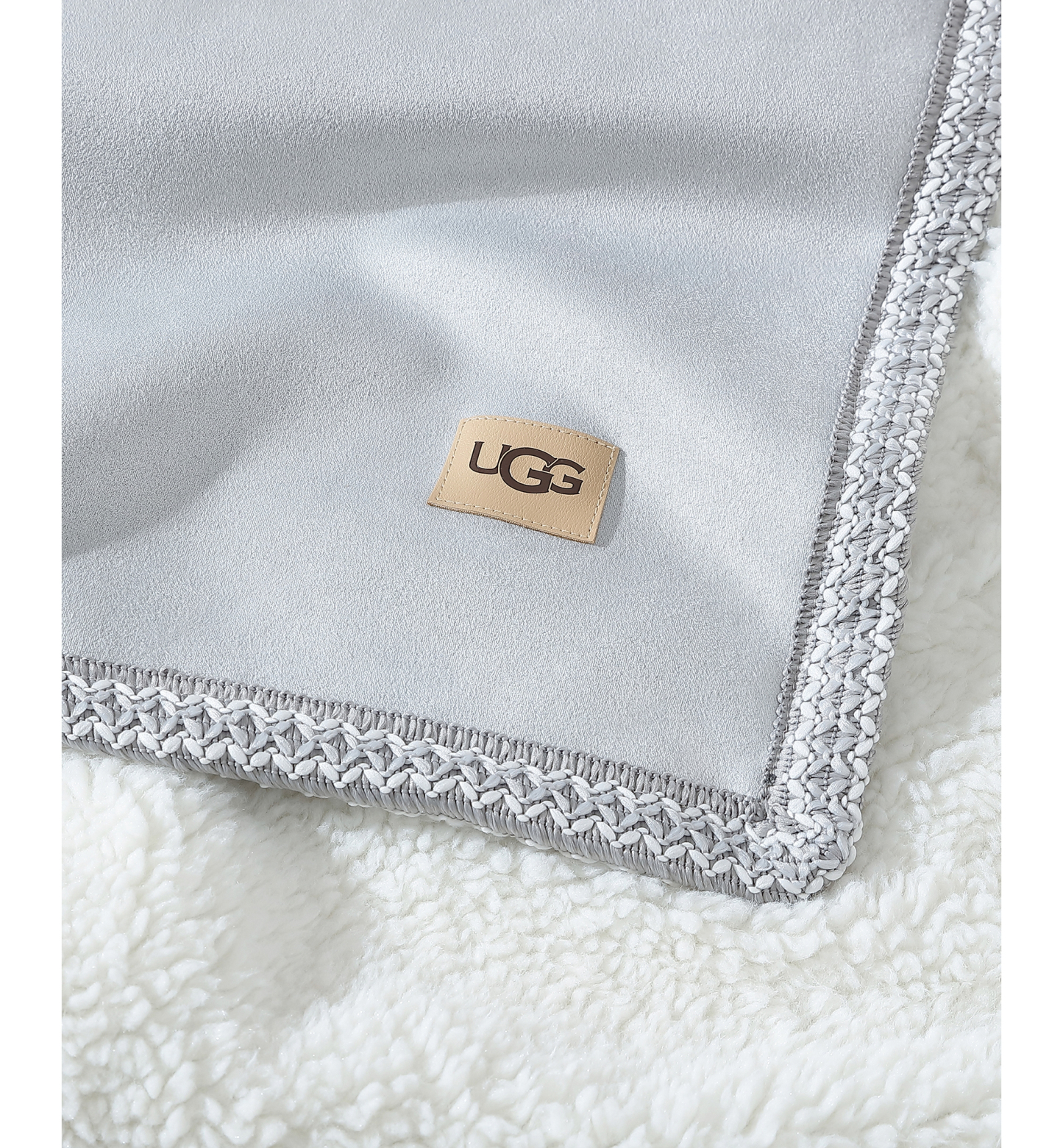 UGG® Kirkwood UGG Braid Throw, 50" x 70" - Gray violet