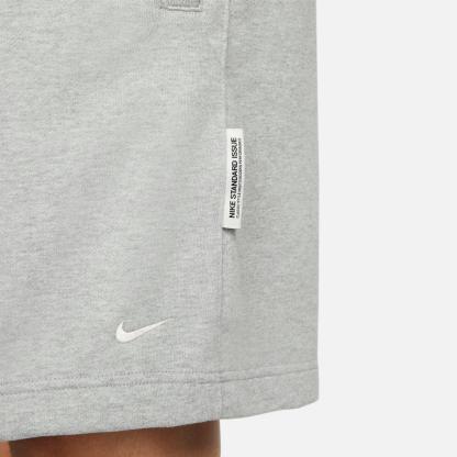 Men's Nike Dri-FIT Standard Issue French Terry Shorts - Dark Grey Heather/Pale Ivory