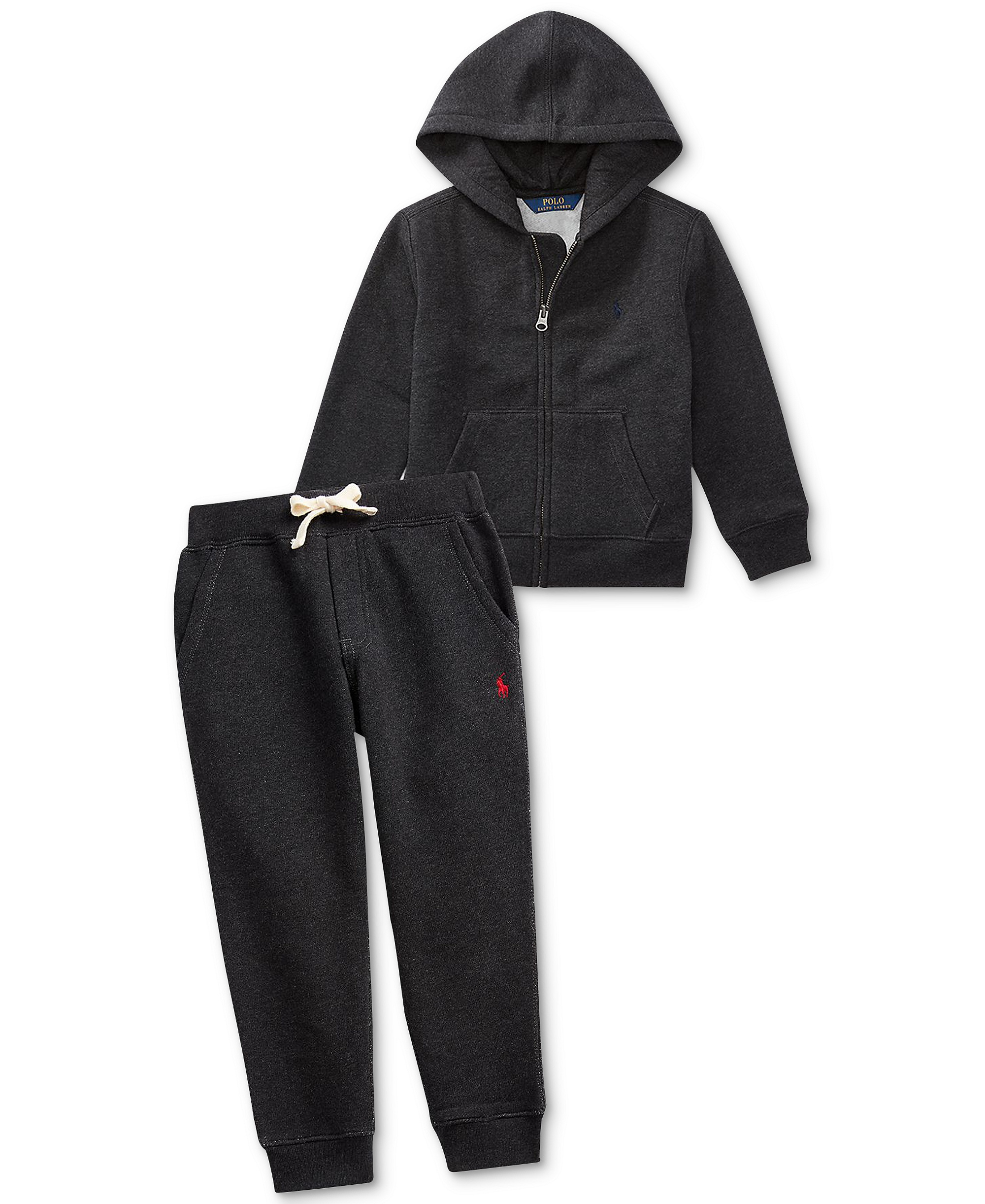 Polo Ralph Lauren Boys' 2T-7 Cotton Fleece Hoodie - Avery Heather