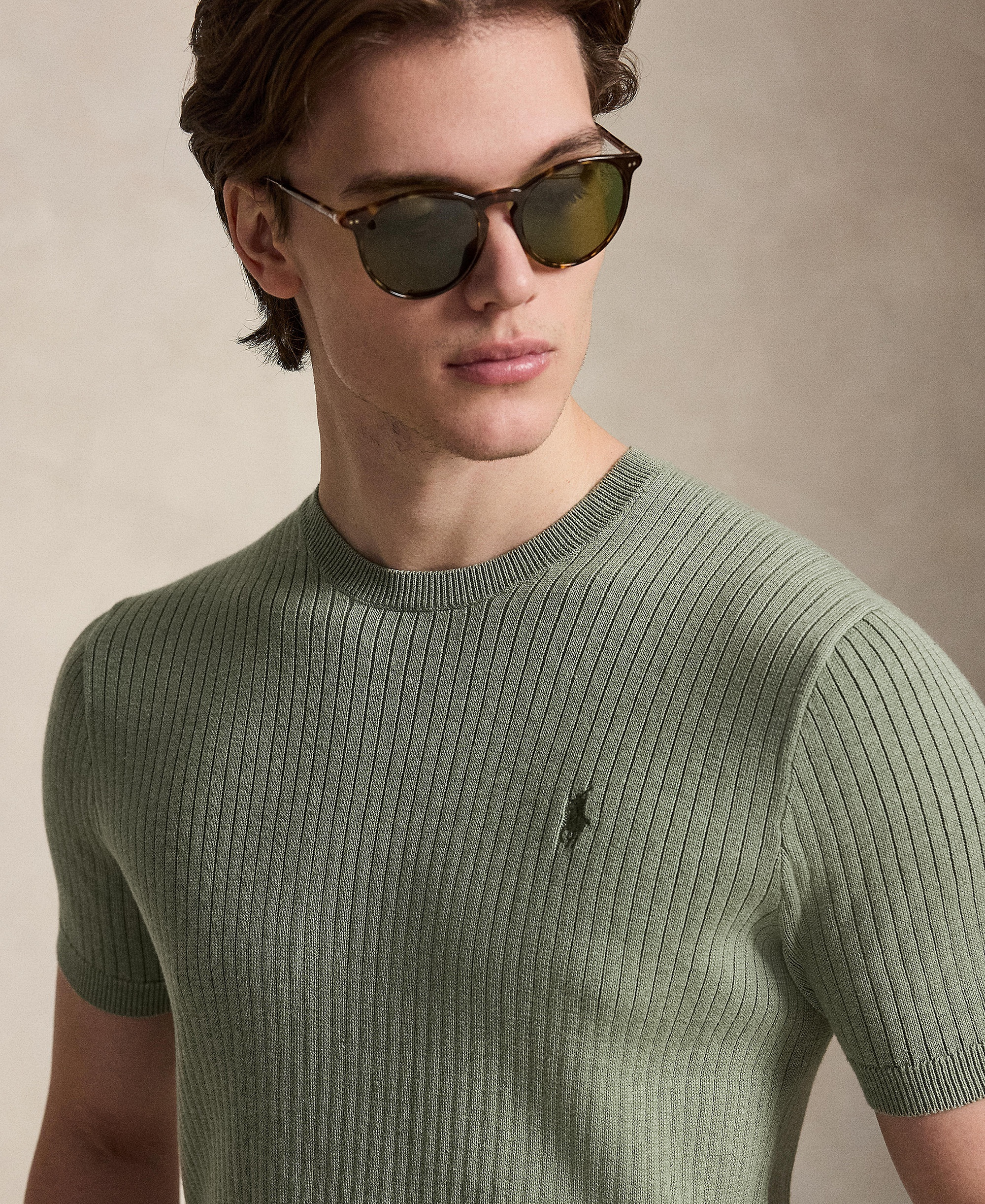 Polo Ralph Lauren Men's Crewneck Sweater - Fern Green Heather