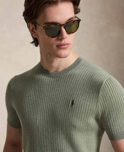 Polo Ralph Lauren Men's Crewneck Sweater - Fern Green Heather