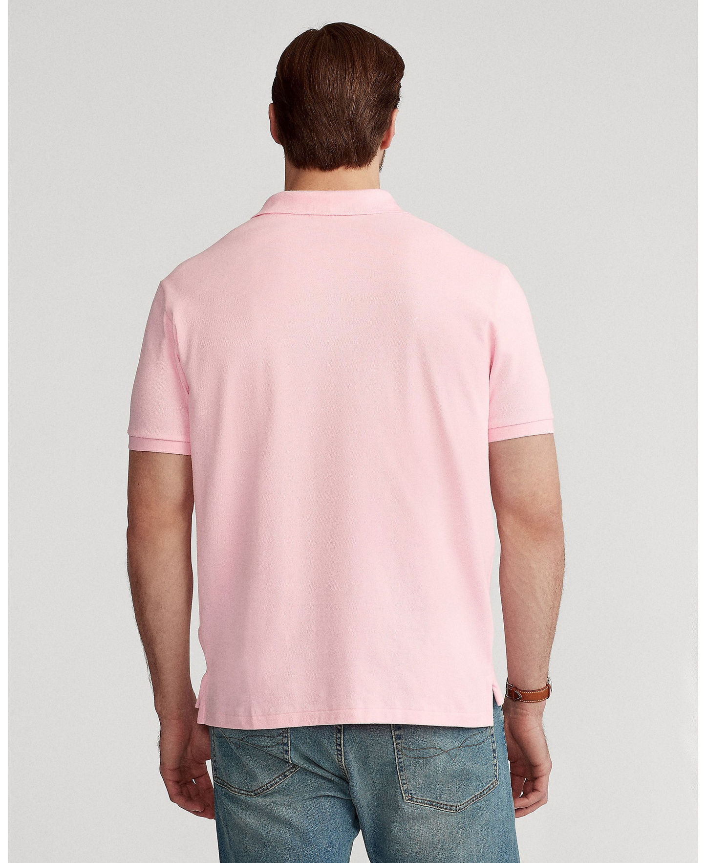 Polo Ralph Lauren Men's Big & Tall Solid Polo Shirt - Carmel Pink