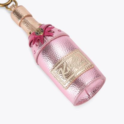 Kurt Geiger London Champagne Bottle Charm - Pink - view 3