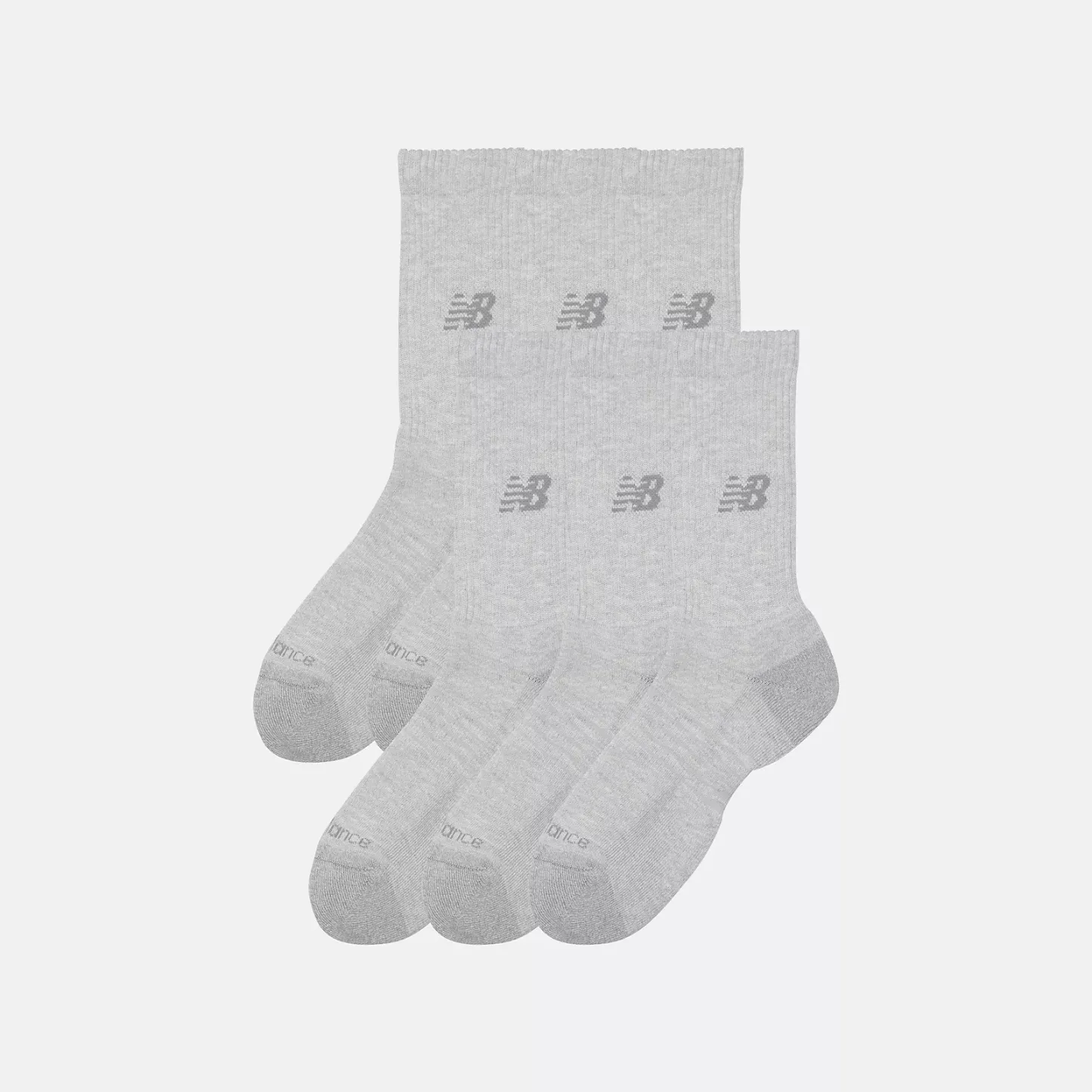 New Balance Active  Crew Socks 6 Pack, LAS65201AGT