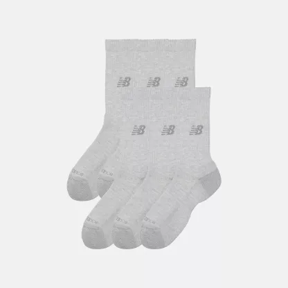 New Balance Active  Crew Socks 6 Pack, LAS65201AGT