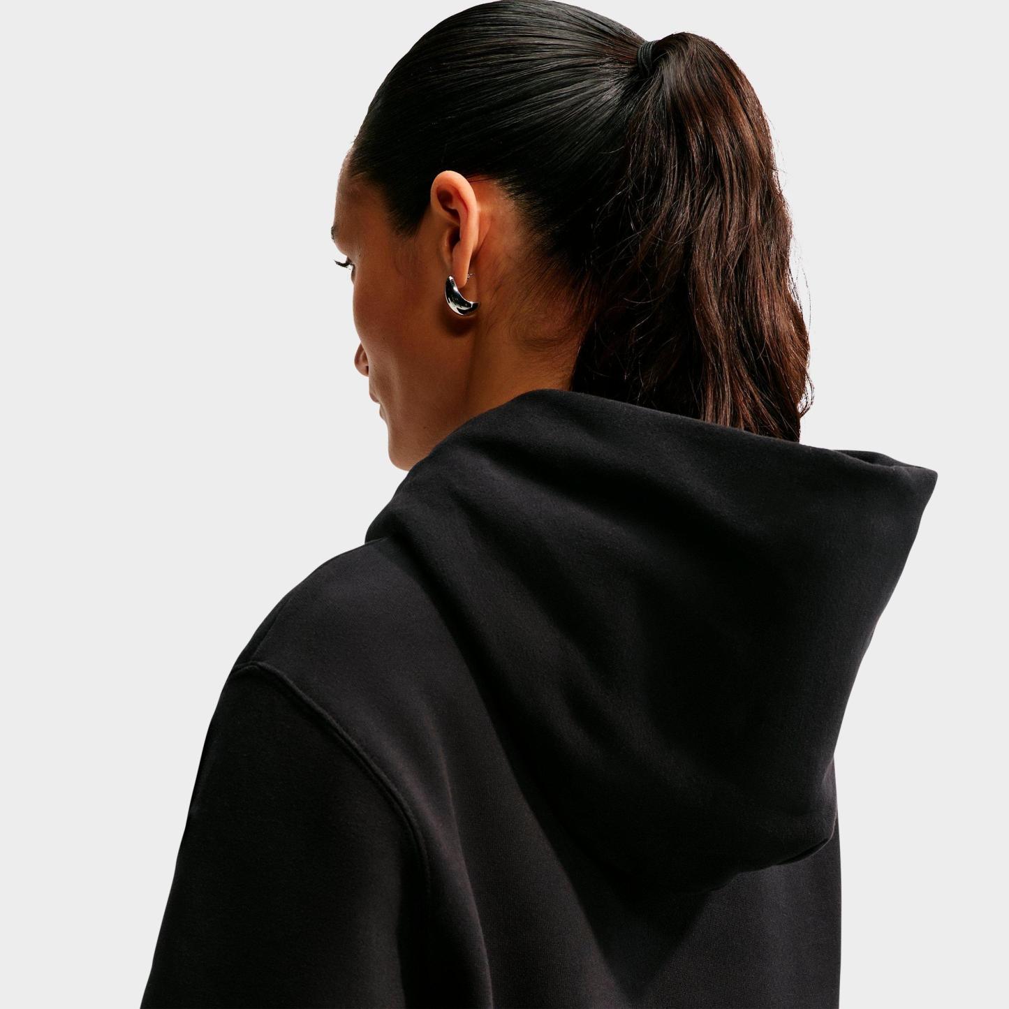 Women's Nithtke Studio Fleece Medium-Weight Pullover Hoodie - Total Black/Sail
