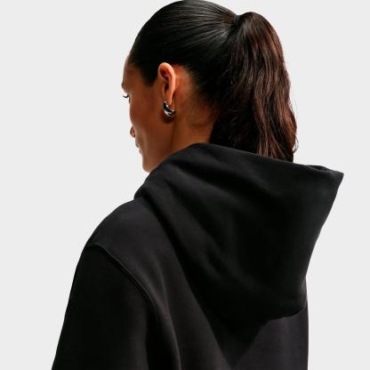 Women's Nithtke Studio Fleece Medium-Weight Pullover Hoodie - Total Black/Sail