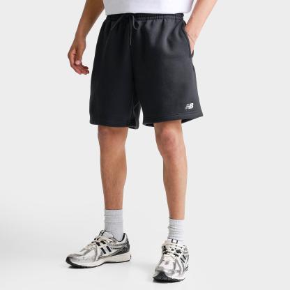 Men's New Balance Fleece Shorts - Black - view 1