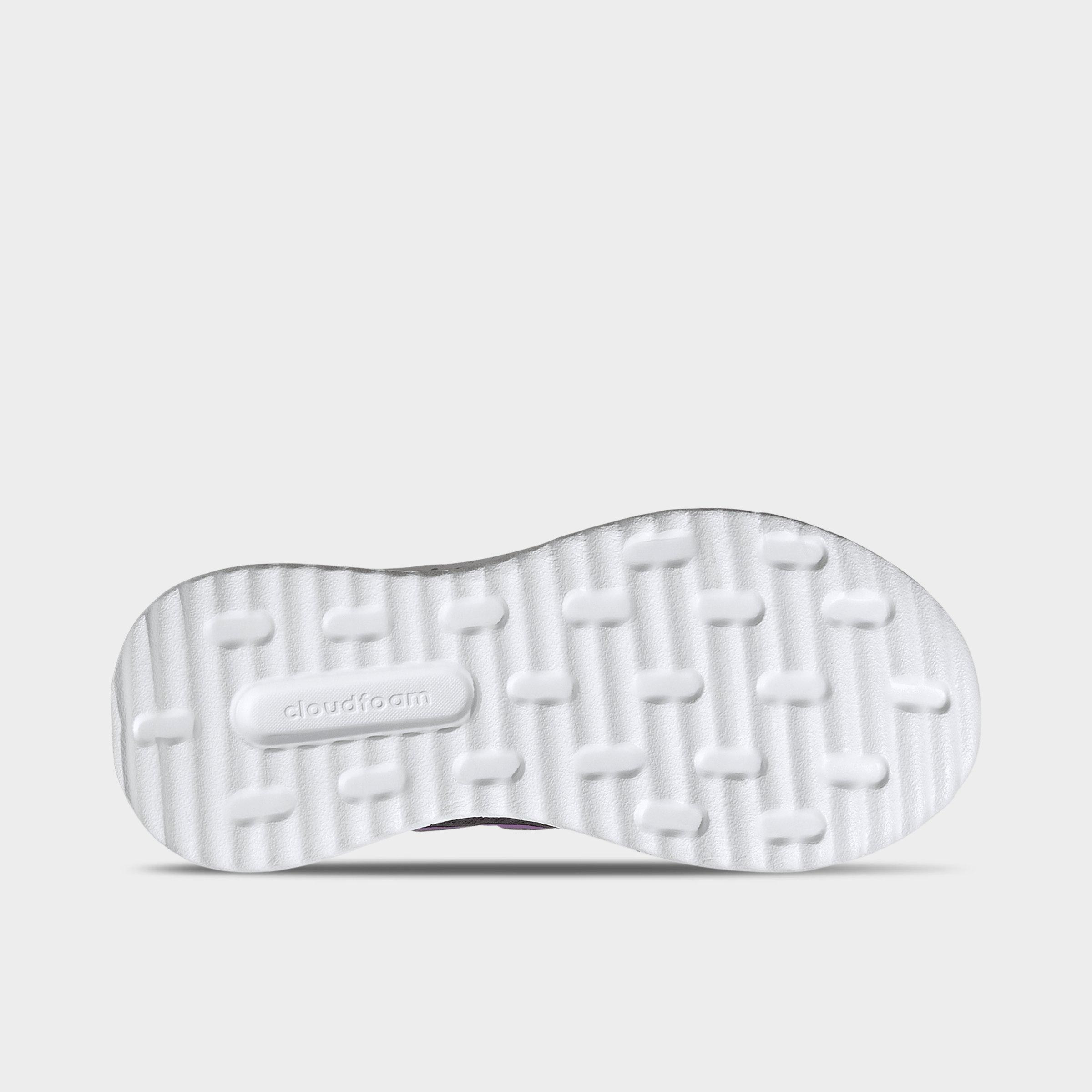 Big Kids' adidas X_PLRPATH Casual Shoes - Grey Five/Purple Burst/Iron Metallic - Bottom view