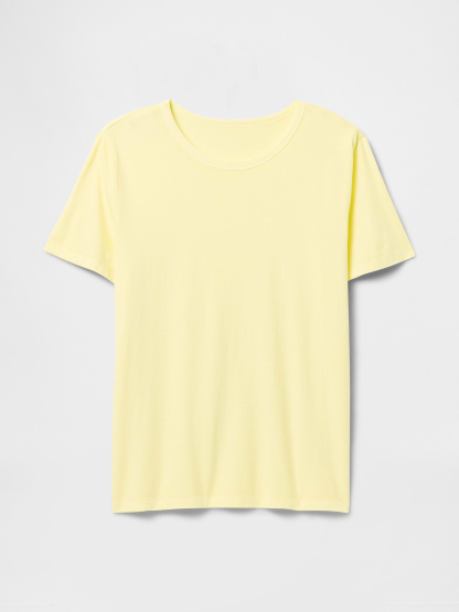 Organic Cotton VintageSoft T-Shirt - Pale banana yellow