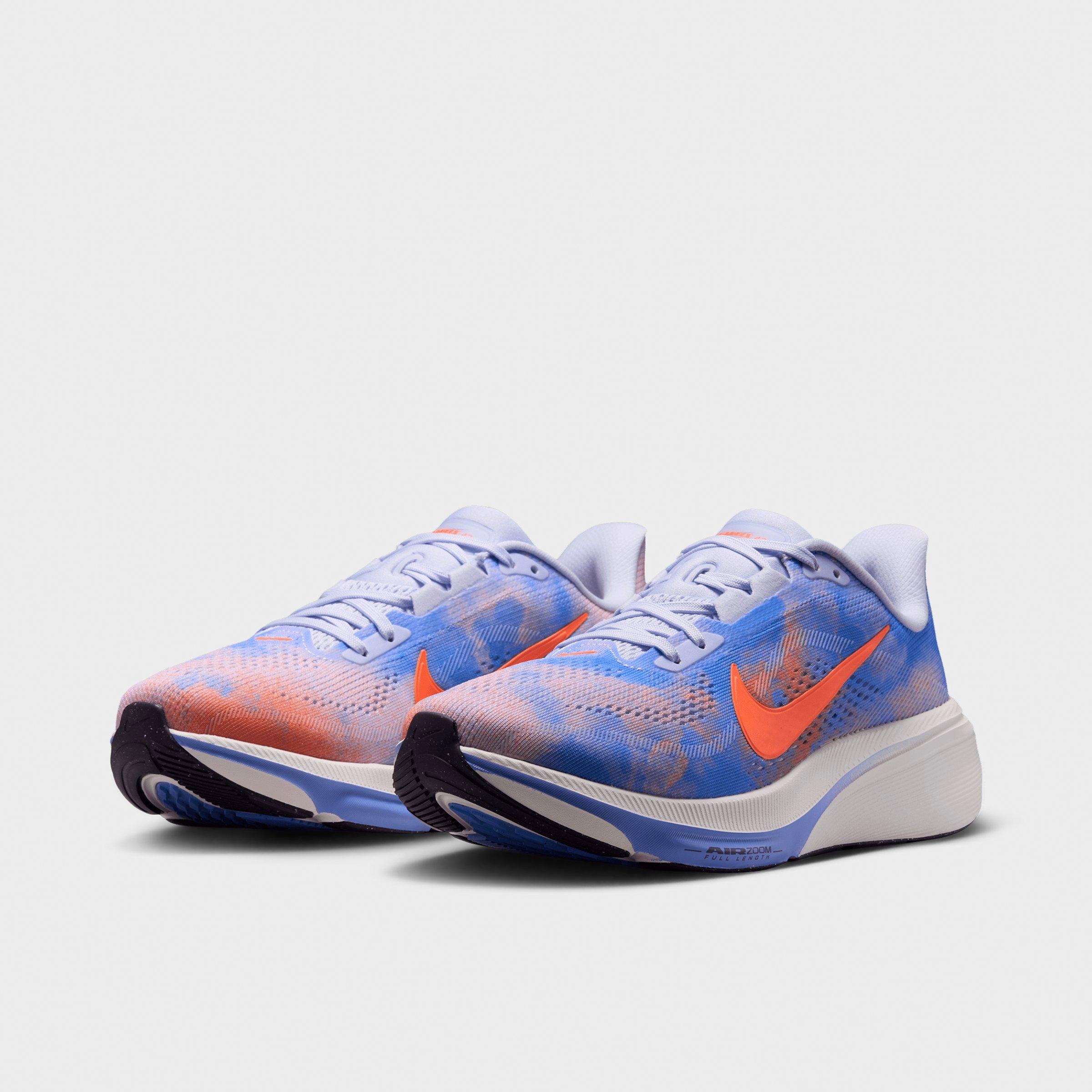 Women's Nithtke Pegasus 42 Running Shoes - Part 2 - Bleached Lilac/Royal Pulse/Summit White/Hyper Crimson - Both shoes facing left