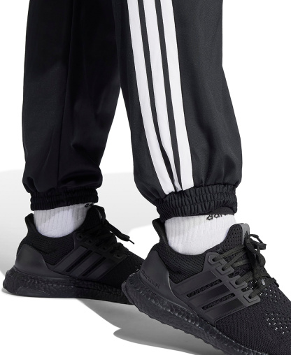 adidas Plus Size Tricot 3-Stripes Track Pants - Black/White