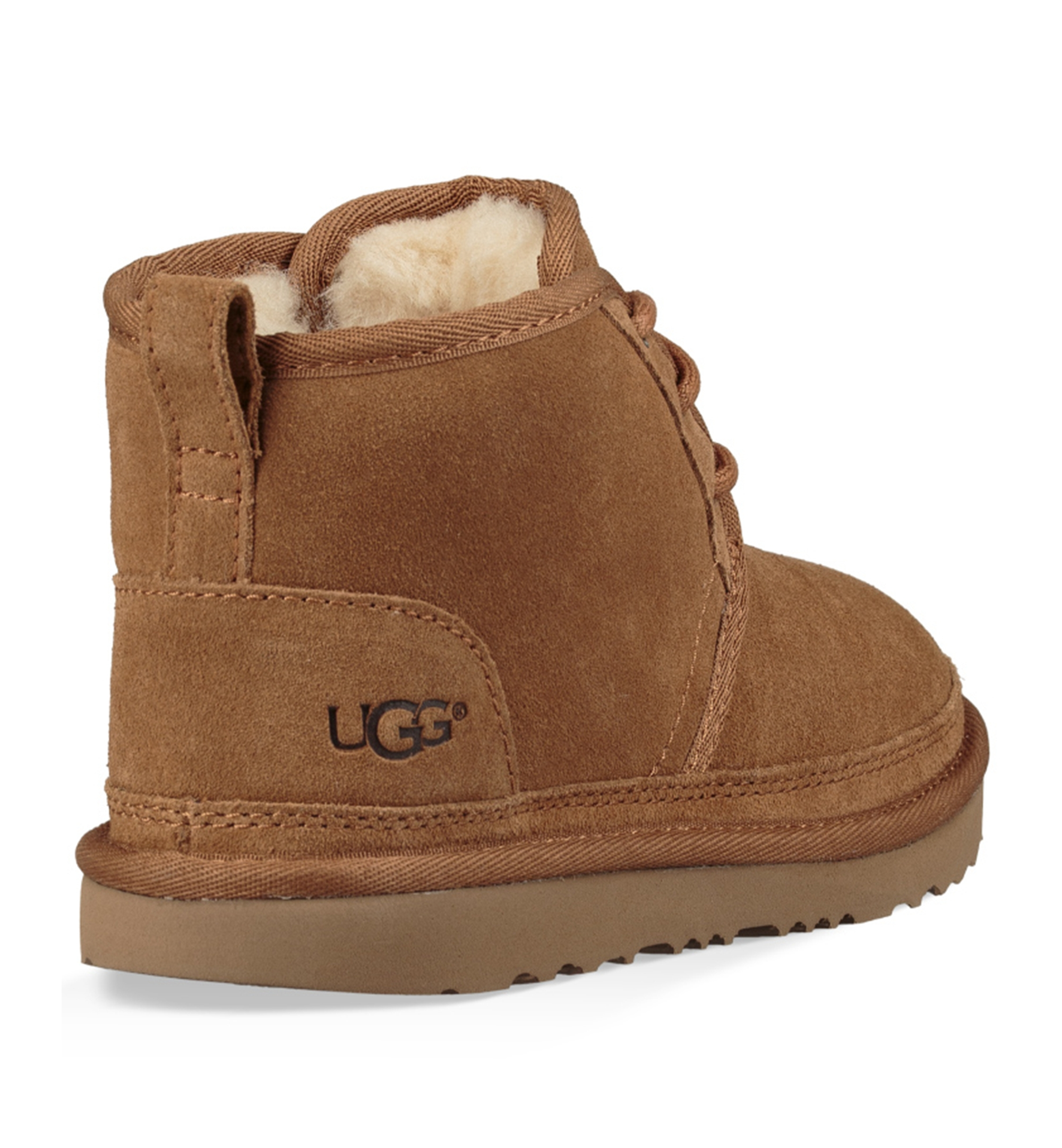 UGG® Toddler Neumel Camo Round Toe Booties - Chestnut