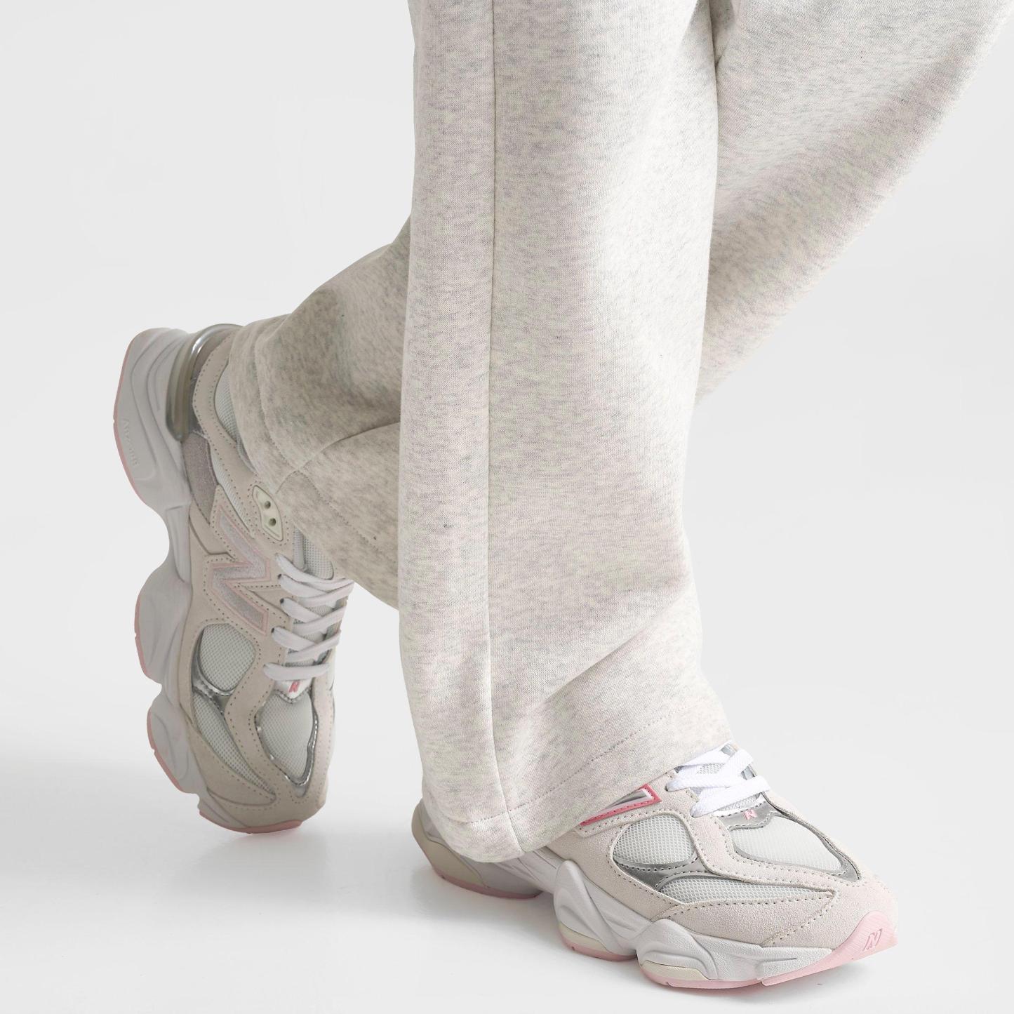 Girls' Big Kids' New Balance Wide Leg Sweatpants - Ash Heather - view 6
