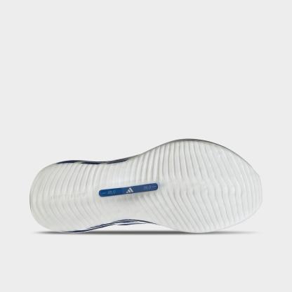 Men's adidas Hyperboost Edge Running Shoes - Part 1 - Cloud White/Equipment Blue/Zero Metallic - Bottom view