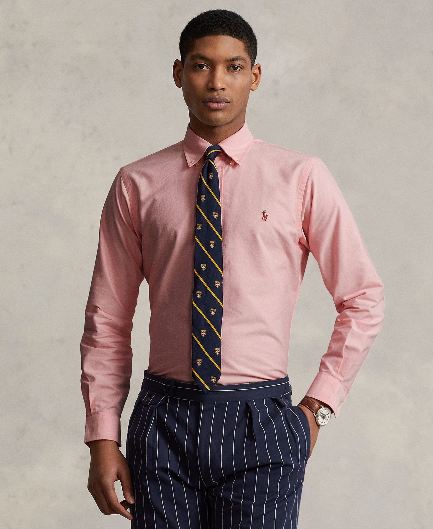Polo Ralph Lauren Men's Custom Fit Oxford Shirt - Pink